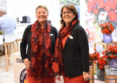 Mary Angrigga and Sally van der Horst with Fleuro Select.